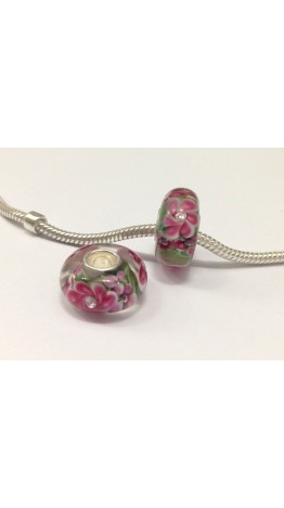 MU-07 Murano em Floral com pedra em zirconias e Prata 925